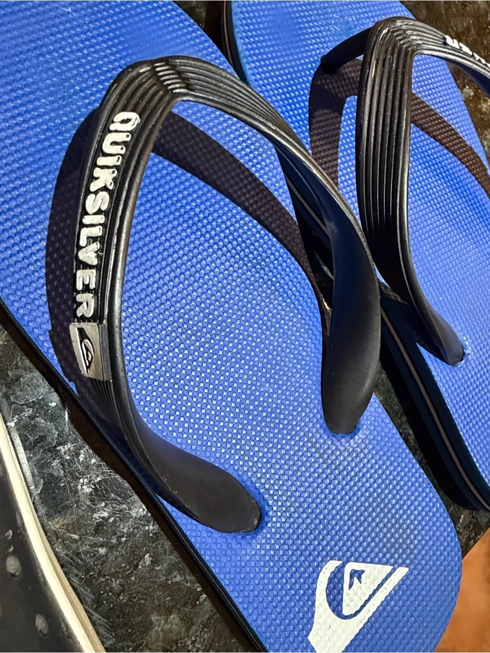 Quiksilver Blue Flip-Flops for little boys